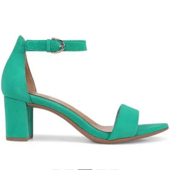 Naturalizer Green Heels with Block Heel and Minimalist Design NWOT - Picture 7 of 9